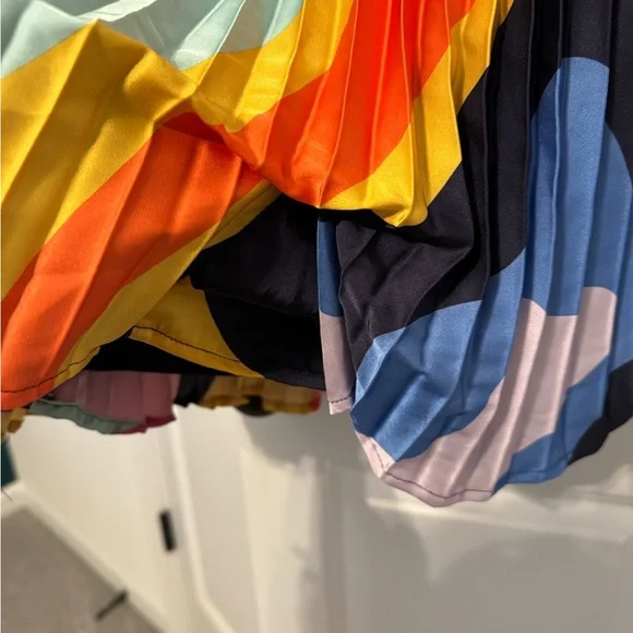 Anthropologie Colorful Wave One-Shoulder Jumpsuit - Picture 4 of 7